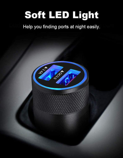 Load image into Gallery viewer, Fast Car Charger, Quick Charging 5.4A/30W Phone USB Car Charger Adapter Rapid Plug 2 Port Cigarette Lighter Charger Flush Compatible Samsung, Tablet, Iphone, Ipad, LG
