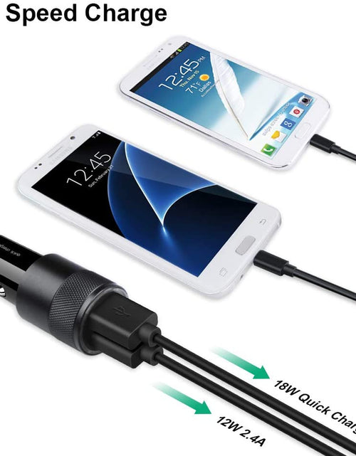 Load image into Gallery viewer, Fast Car Charger, Quick Charging 5.4A/30W Phone USB Car Charger Adapter Rapid Plug 2 Port Cigarette Lighter Charger Flush Compatible Samsung, Tablet, Iphone, Ipad, LG
