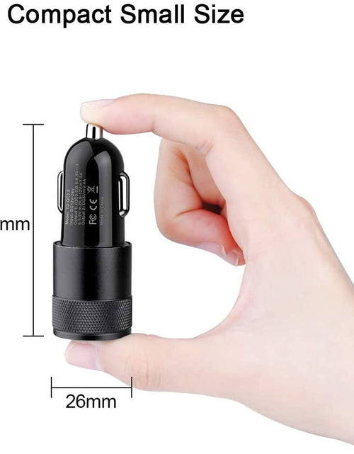 Load image into Gallery viewer, Fast Car Charger, Quick Charging 5.4A/30W Phone USB Car Charger Adapter Rapid Plug 2 Port Cigarette Lighter Charger Flush Compatible Samsung, Tablet, Iphone, Ipad, LG
